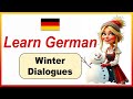 German Speaking Practice with Winter Scenarios | Beginner Friendly