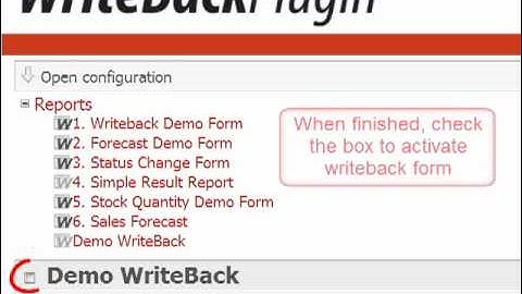 FMS WriteBack Plugin