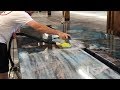 Amazing creative construction worker diy make marble tables