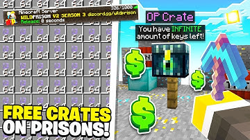 *BEST* Method To Get FREE CRATE KEYS 🗝️ on my NEW OP Prison Server! (Minecraft Prisons) 1.8-1.19.3