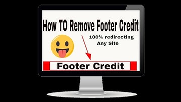 How To Remove Footer Credit Link in Blogger Template without redirecting any Site