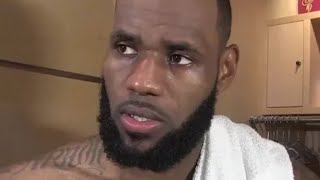 LeBron James on Emotional Game Locker Room Interview | Cavs vs Celtics | Oct 17, 2017