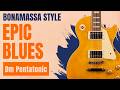 Epic Slow Blues Rock Jam Track (Dm) | Bonamassa Style Ballad