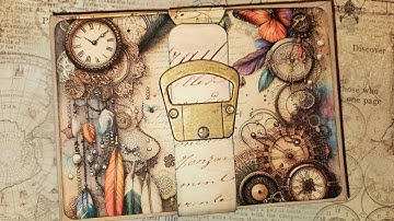 5x7 Easy Envelope Accordion Wallet Journal !