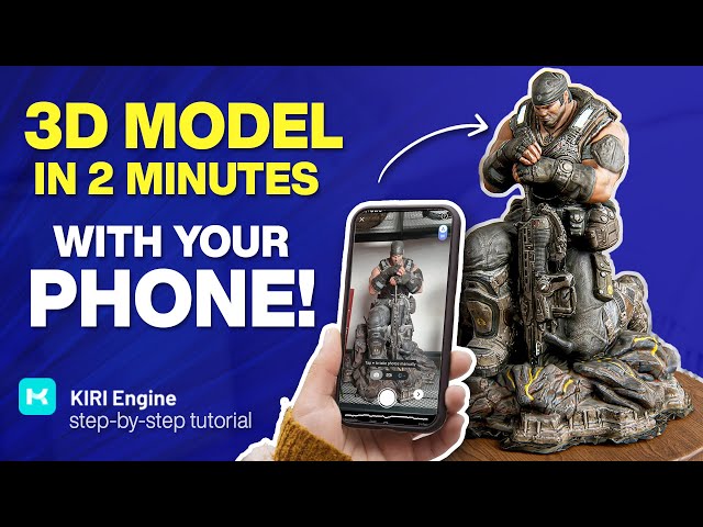 How To Make Instant 3D Models with Just Your Phone - KiRI Engine class=