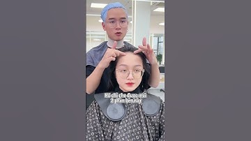 Trán Cao, Mặt Tròn nên Cắt Mái kiểu gì? - Charm Hair Studio #shorts