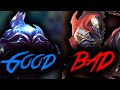 THE DIFFERENCE BETWEEN GOOD AND BAD ZED PLAYERS