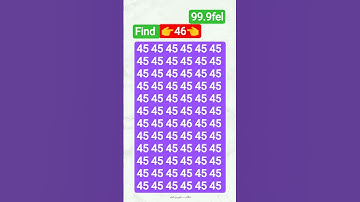 find the odd number 46👈👀#iQtest #iQlavel #study #maths #army