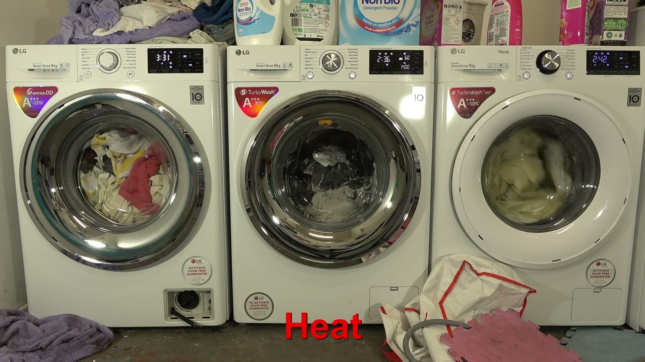 Wash Race - LG DD vs. LG Turbowash vs. LG Turbowash 360 / Hygine vs. allergy care