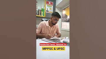 MPPSC PRE 2025 - Best Handwritten Notes | By AKS Sir #mppsc