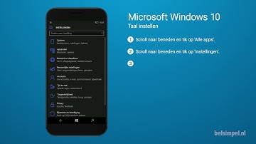 Tips & Tricks - Microsoft smartphone: Taal instellen (Windows 10)