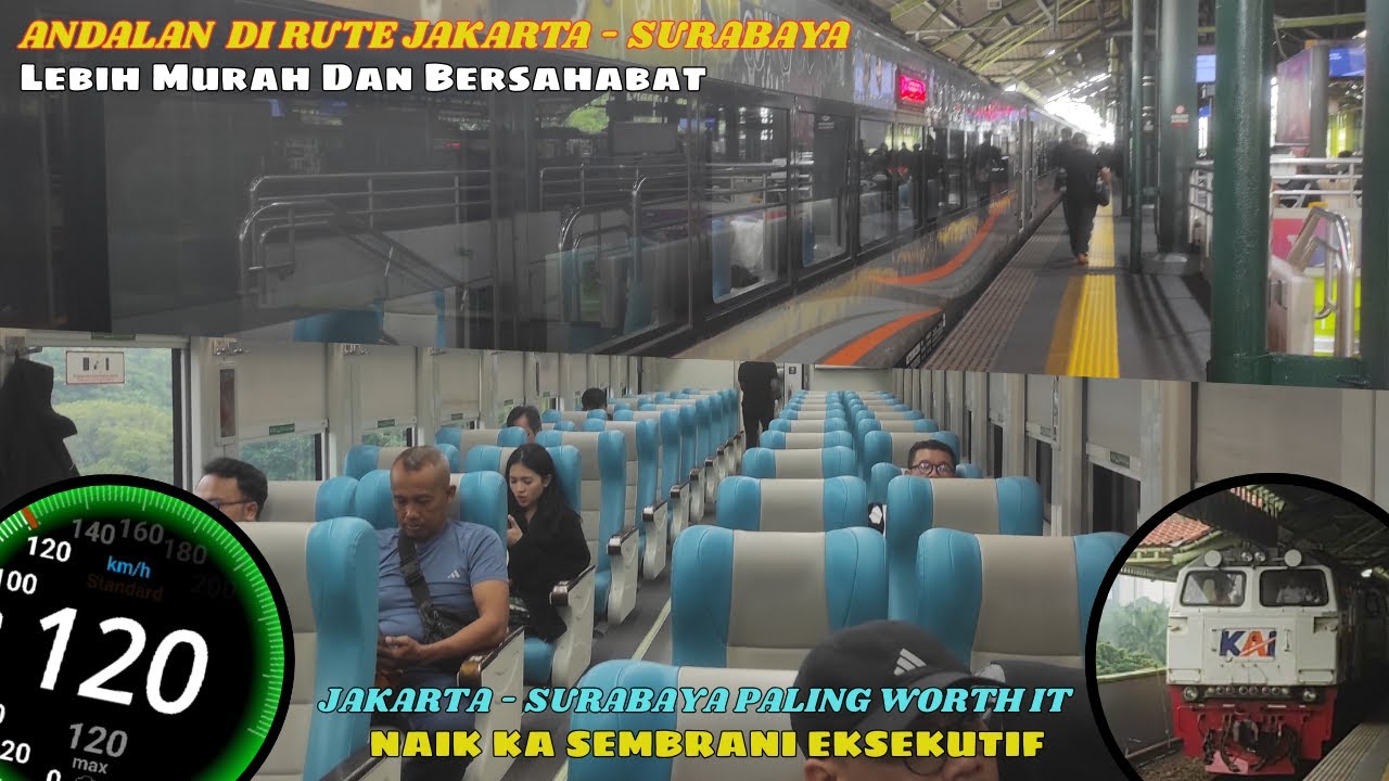 KERETA TER-WORTH IT & TERNYAMAN SETELAH ARGO ANGGREK | Naik KA Sembrani Di Rute Jakarta - Surabaya