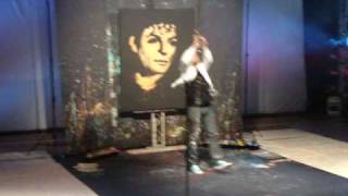 DAVID GARIBALDI painting michael jackson