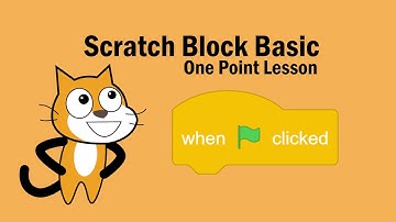 Scratch Block Basic - when green flag clicked block