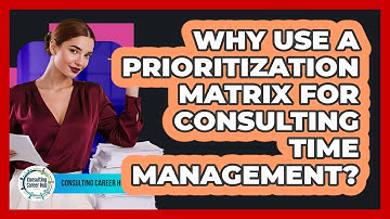 Why Use A Prioritization Matrix For Consulting Time Management? - Consulting Career Hub