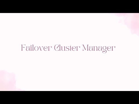 Failover Cluster Manager in SQL Server