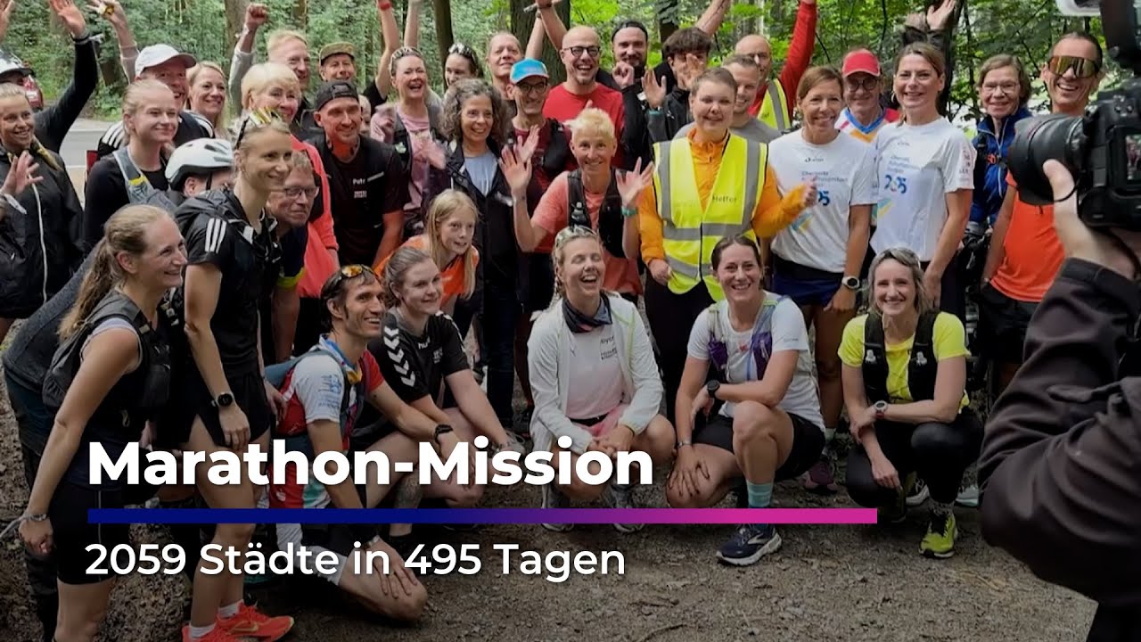 Jeden Tag ein Marathon – Joyce Hübner läuft durch alle 2059 Städte Deutschlands I Sachsen Fernsehen