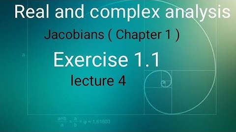 Real and complex analysis Ex 1.1(lecture 4) Ba/ Bsc 6th sem