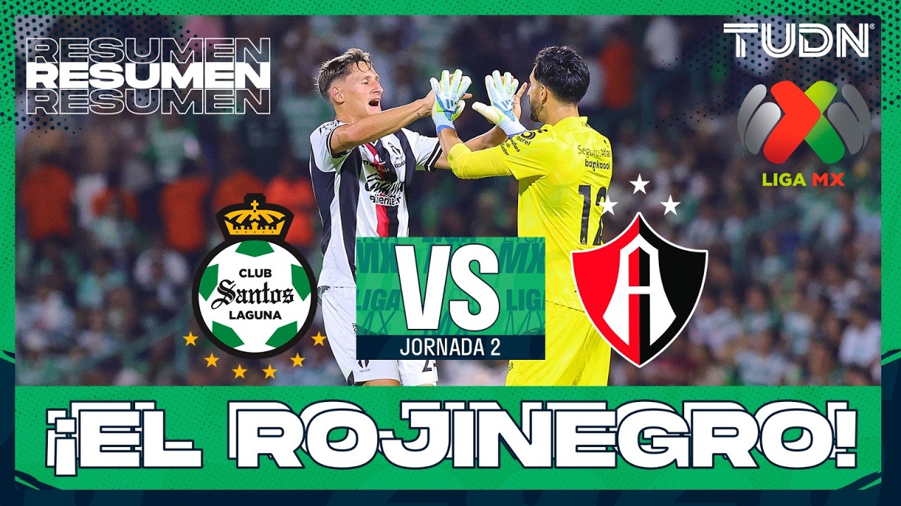 HIGHLIGHTS - Santos vs Atlas | Liga MX - Jornada 2 Apertura 2026 | TUDN