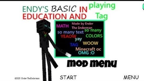 Endy basics in Education and playing tag 1.4.3 mod menu android port (Baldi basics mod)