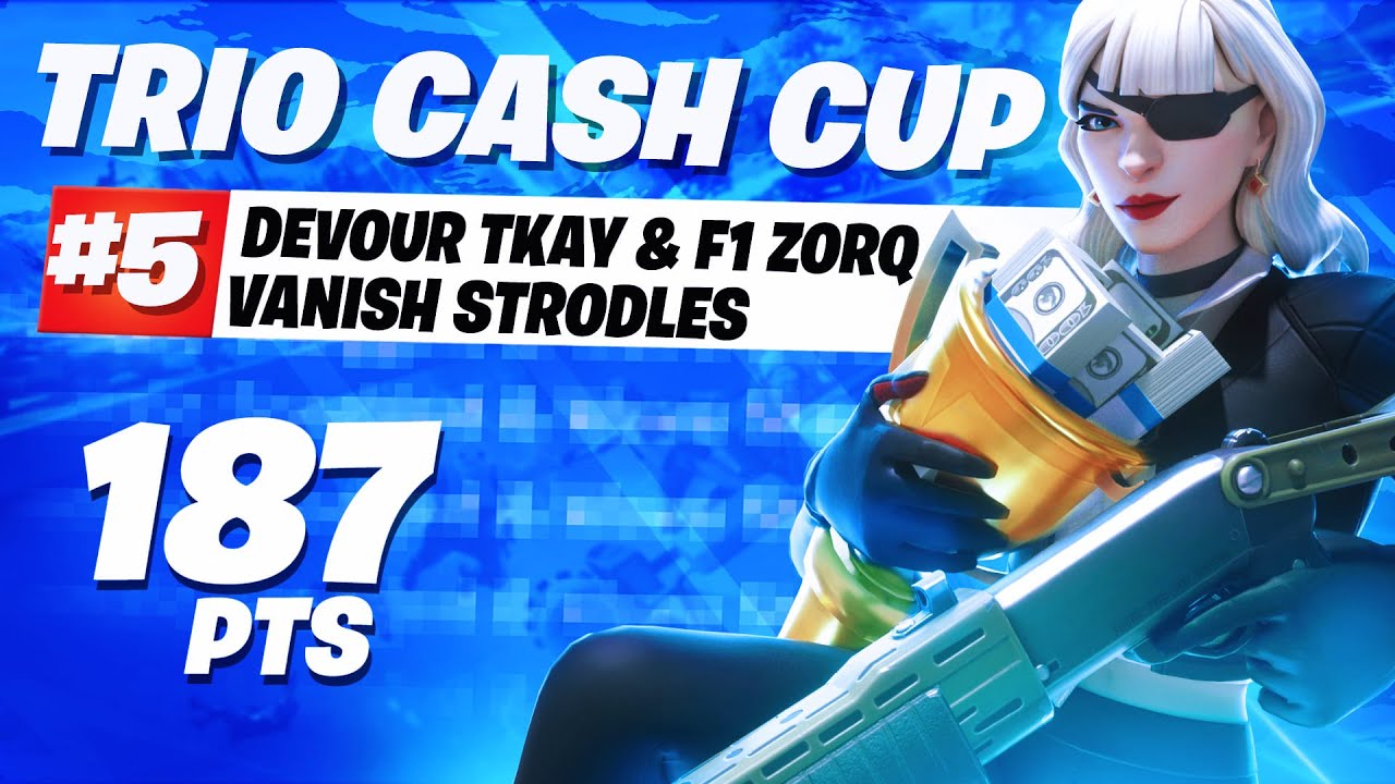 How We Got 5th Place In The Trio Cash Cup ($1000) | Devour Tkay
