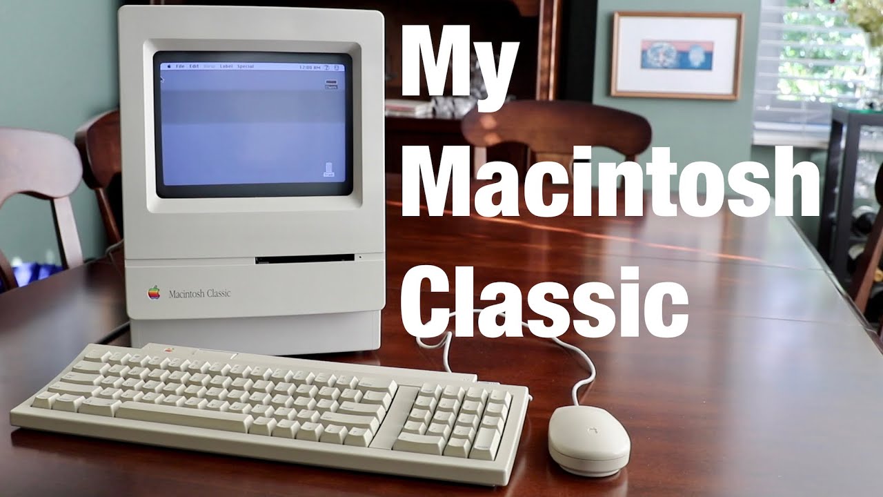 アップル　Macintosh classic Apple Macintosh Classic from 1991 - YouTube