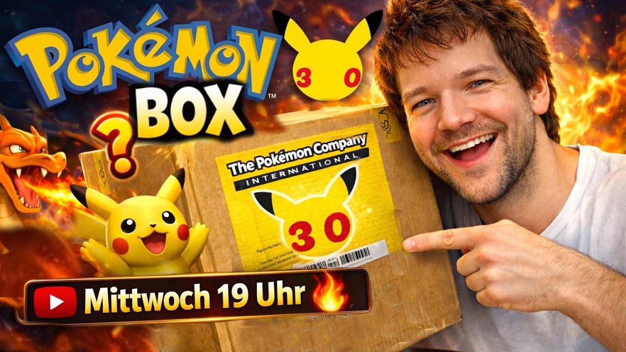 POKÉMON BOX 30 JAHRE?! 😳📦 WAS IST IN DER JUBILÄUMS BOX?! Wackest Wednesday | Mittwoch 19 Uhr LIVE
