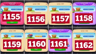 Township Colorful Puzzle Levels 1155, 1156, 1157, 1158, 1159, 1160, 1161, 1162