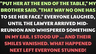 My Brother Mocked Me At The Family Reunion, But When The Lawyer Arrived, Everything Changed