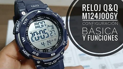 Q&Q WATCH M124J006Y BASIC SETTINGS AND FUNCTIONS