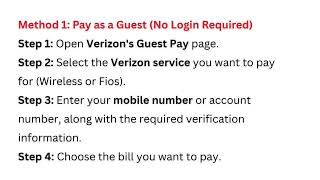 How To Pay a Verizon Bill Without Logging In – Quick Pay & Guest Checkout Options