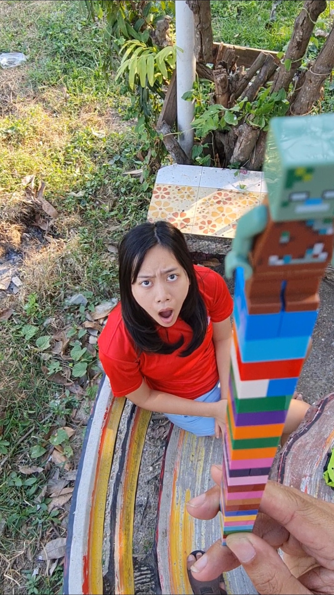 3Funny Kids‼️ and Highest LEGO Zombie? | JJaiPan #Shorts