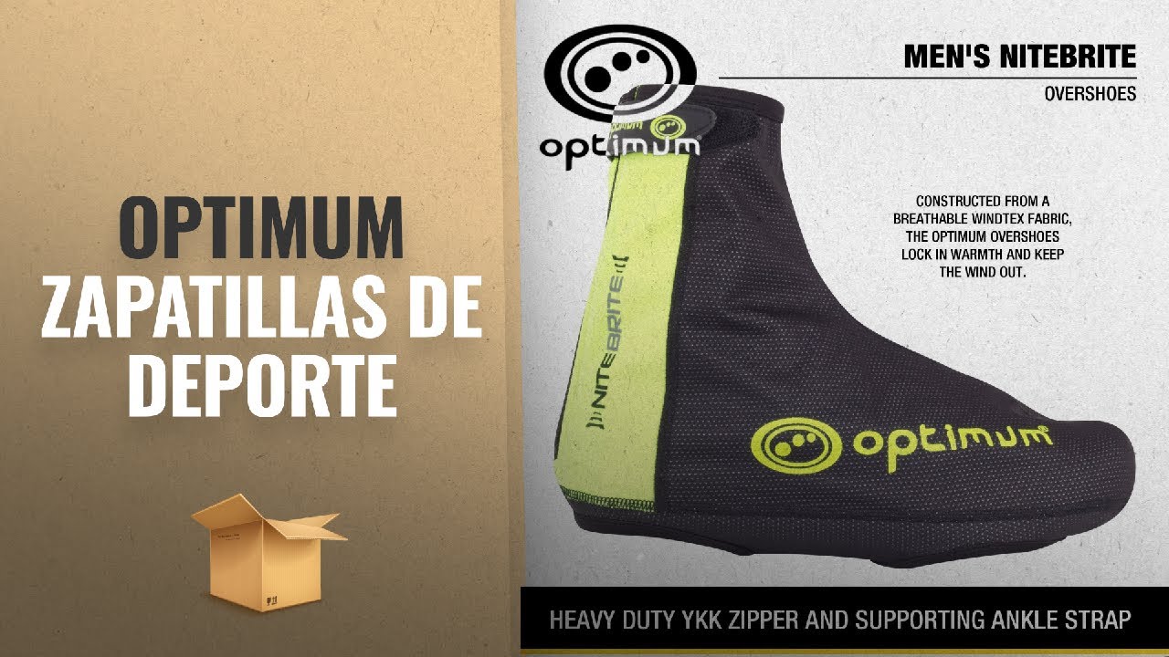 Optimum 2018 Mejores Ventas: Optimum Men's Nitebrite Cycling Overshoes - Black, Medium