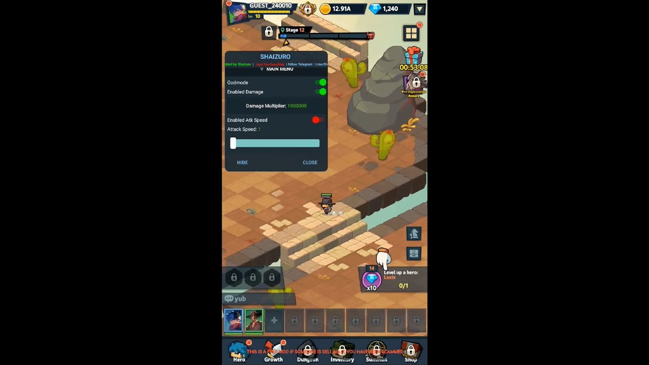 MOD Rumble Squad | Godmode, Damage Multiplier, Attack Speed | Gameplay ...