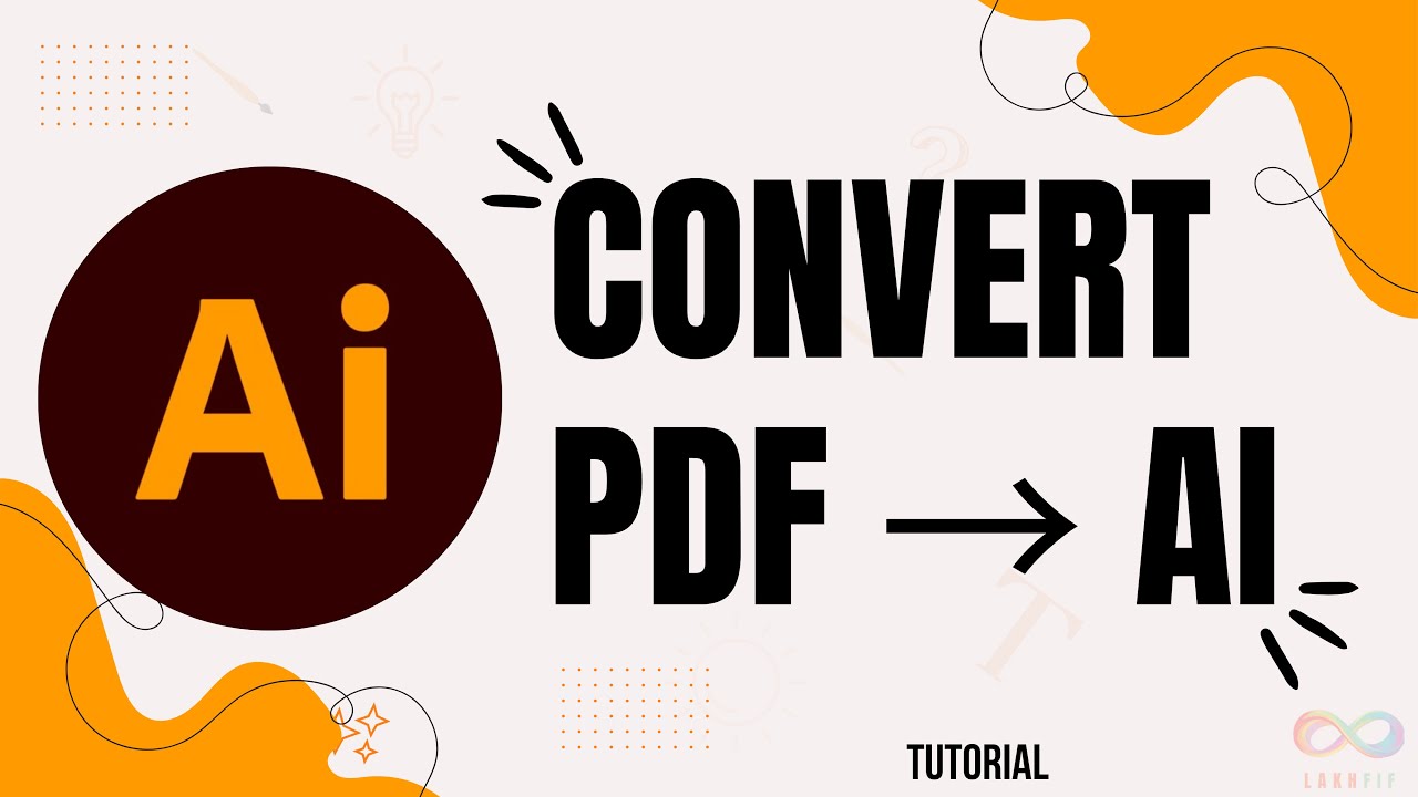 How to convert PDF file to adobe Illustrator - YouTube