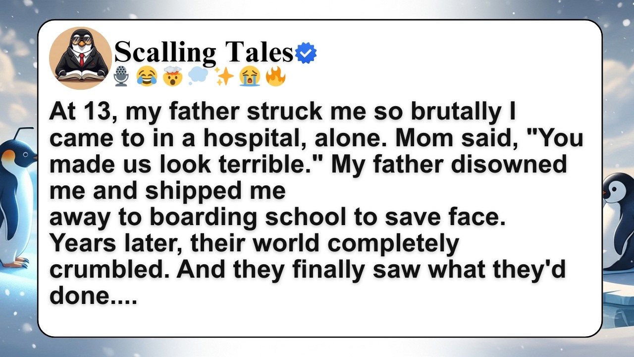 [FULL STORY]At 13, my father struck me so brutally I came to in a hospital, alone. Mom said,....