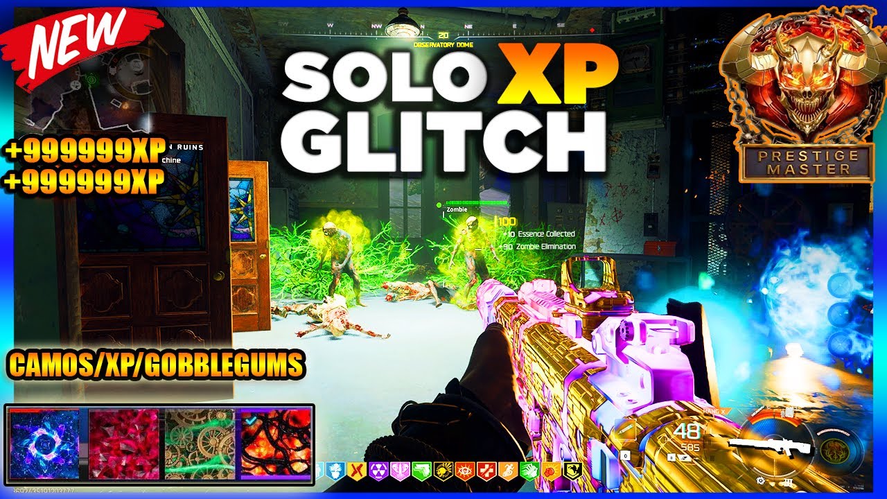 *SOLO* BO7 UNLIMITED XP GLITCH AFTER PATCH! XP/CAMOS/GOBBLEGUMS EVERYTHING! (BO7 ZOMBIES GLITCH)