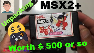 Unpacking MSX2+ Panasonic FS A1WSX Video Game 1.988 - Collecion Nº 003...
