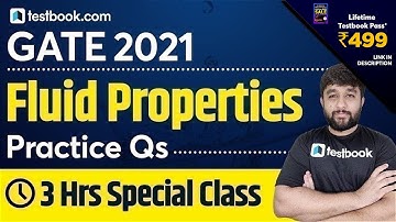 [35] Properties of Fluids in Fluid Mechanics | Important Questions | GATE Mechanical Engineering