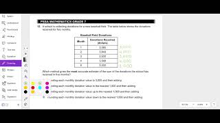 2024 Problem 12 Grade 7 PSSA Math PDE Item and Scoring Sampler Wealth