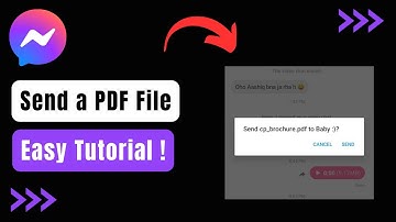 How To Send PDF File On Messenger - Easy Tutorial !