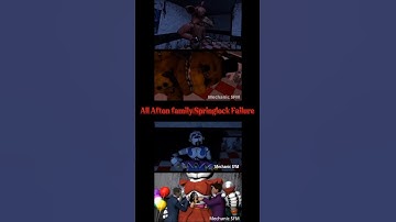 All Afton Family Springlock Failure 💀 #fnaf #fivenightsatfreddys #fnafgame