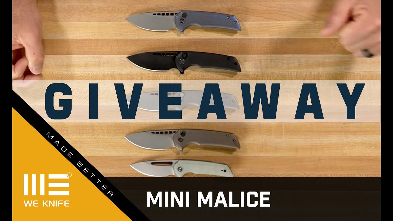 WEKNIFE Mini Malice Flipper & Button Lock Knife Titanium Handle