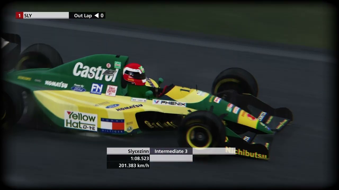 Lotus 107 in rain - imola