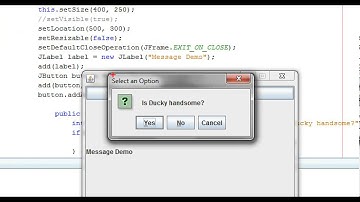 Bài 8 Java Swing Confirm Dialog