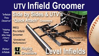 Infield Groomer Pro, Quick Attach for Side by Sides and UTV's