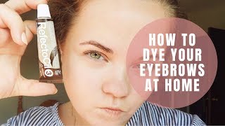 HOW TO DYE YOUR BROWS AT HOME PROFESSIONALLY FOR BEGINNERS USING REFECTOCIL