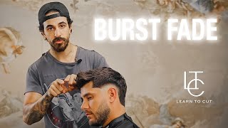Burst Fade Haircut With Texture Easy Step-By-Step