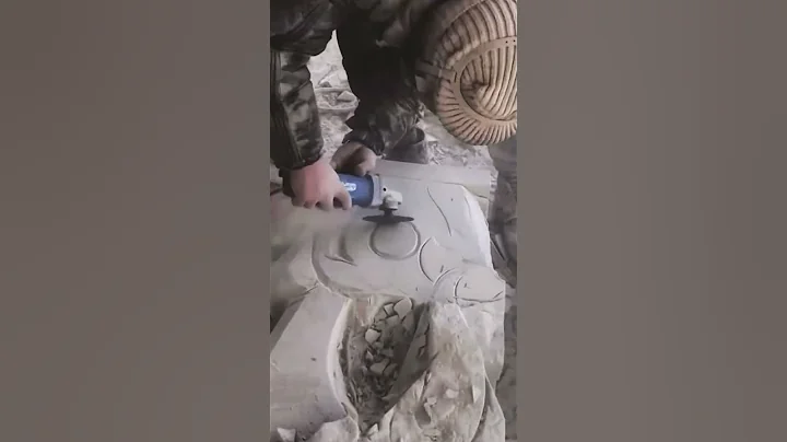 Smart Worker Technique Easily Carves Concrete Stone Using Advanced Machines #shorts