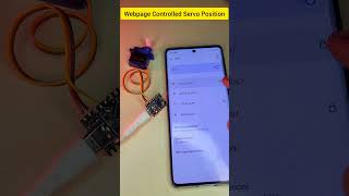 Webpage Controlled Servo Position 🔥 #circuitstories #diyprojects #servo #esp32